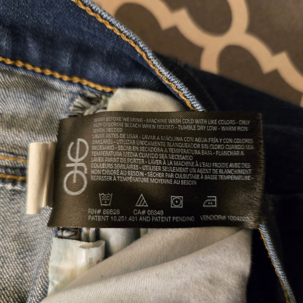 Gloria Vanderbilt Amanda Straight Leg Jeans Dark Wash Blue 16WS LGVB-2692-MDNW - Picture 5 of 6